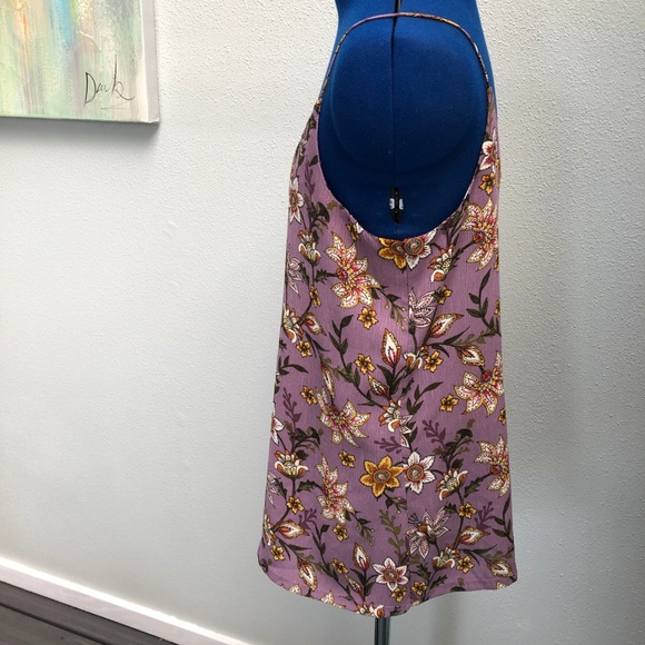 Jody California Purple Floral Top - Picture 4 of 5